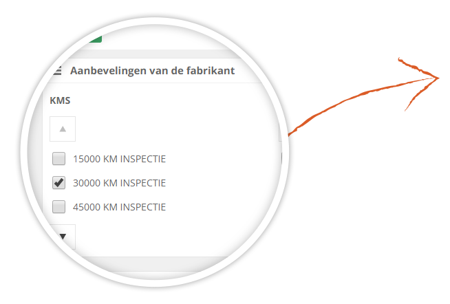 Zoom op aanbevelingen fabrikant